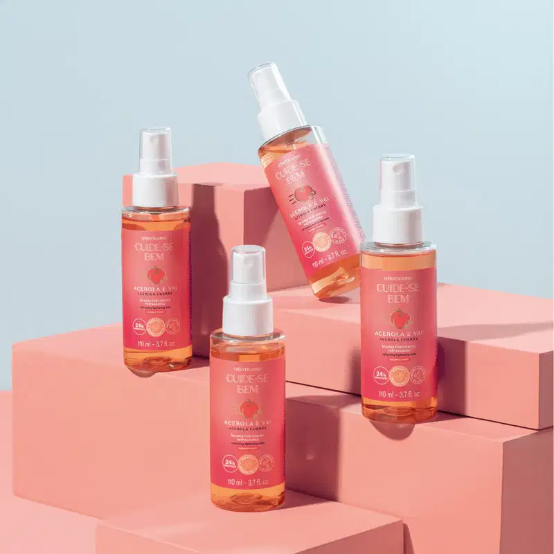 Bruma Hidratante Refrescante Corpo e Rosto Cuide-se Bem Acerola e Vai 110ml