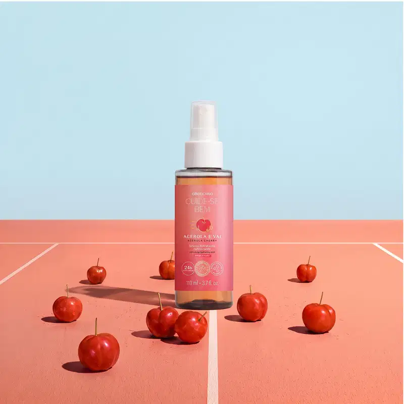 Bruma Hidratante Refrescante Corpo e Rosto Cuide-se Bem Acerola e Vai 110ml