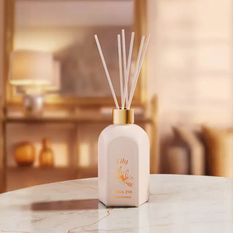 Difusor De Ambientes Com Varetas Casa 214 By Lily 250ml