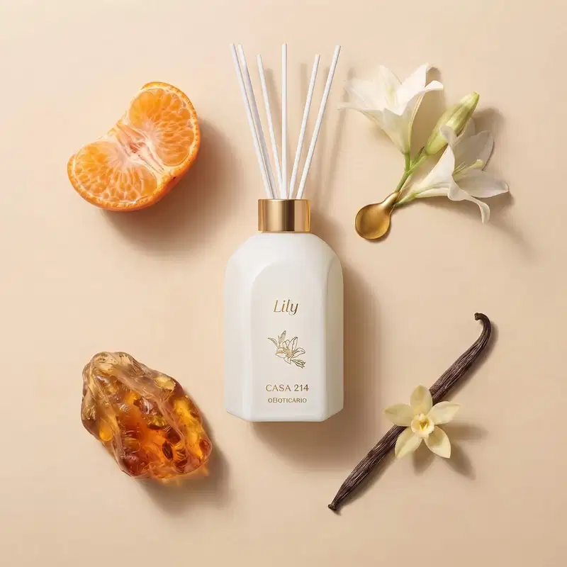 Difusor De Ambientes Com Varetas Casa 214 By Lily 250ml