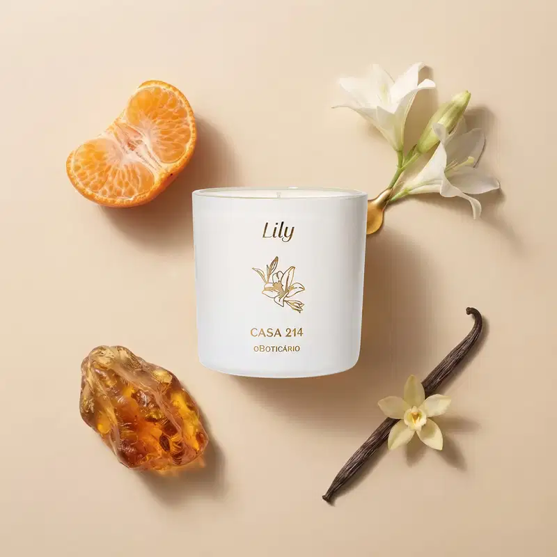 Vela Perfumada Casa 214 By Lily 170g