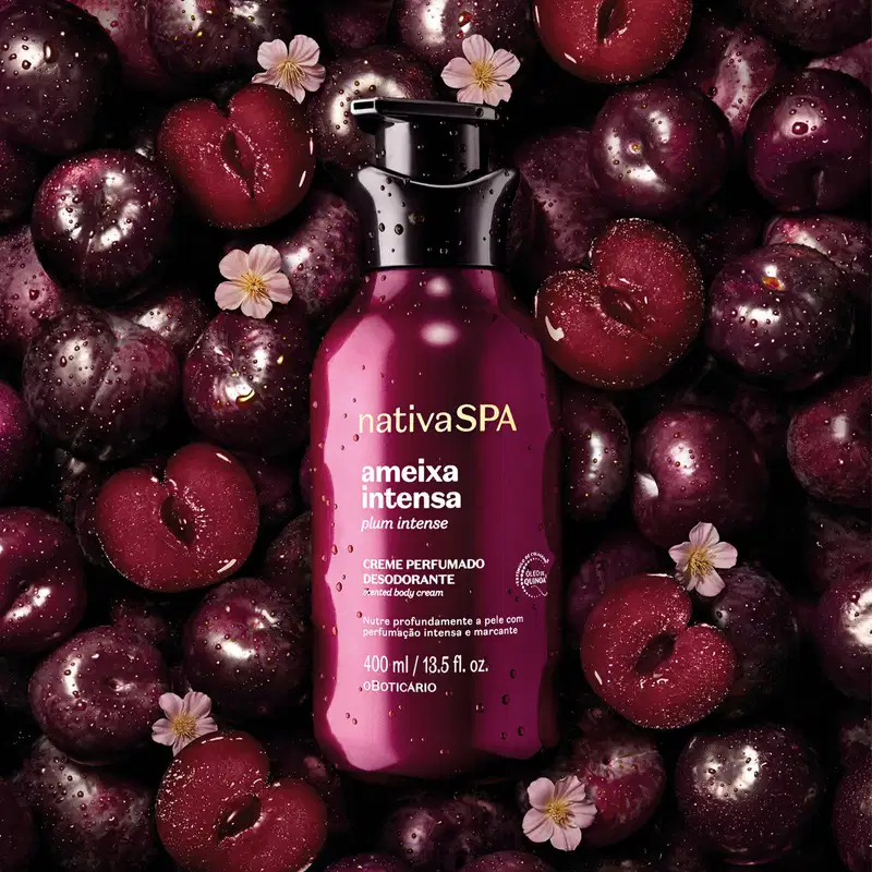 Creme Perfumado Hidratante Corporal Nativa Spa Ameixa Intensa 400ml