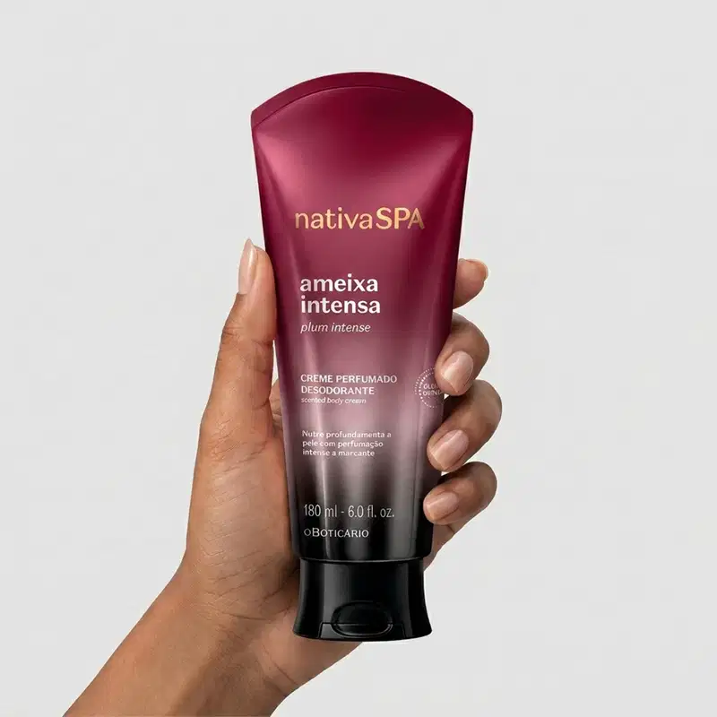 Creme Perfumado Hidratante Desodorante Corporal Nativa Spa Ameixa Intensa 180ml