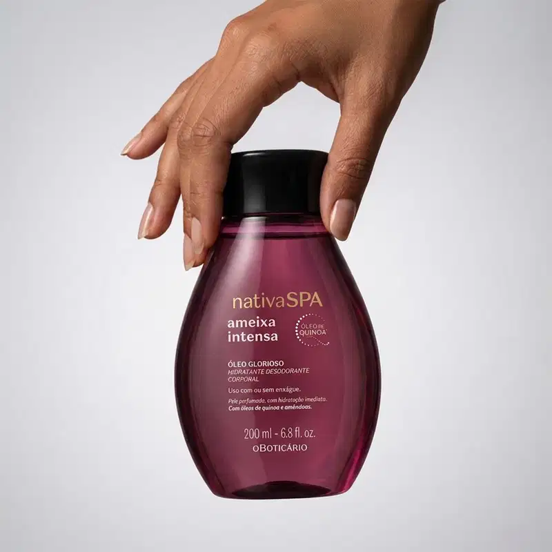 Óleo Glorioso Hidratante Desodorante Corporal Nativa Spa Ameixa Intensa 200ml