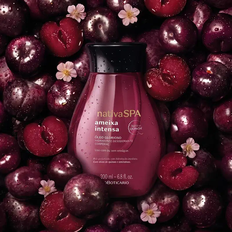 Óleo Glorioso Hidratante Desodorante Corporal Nativa Spa Ameixa Intensa 200ml