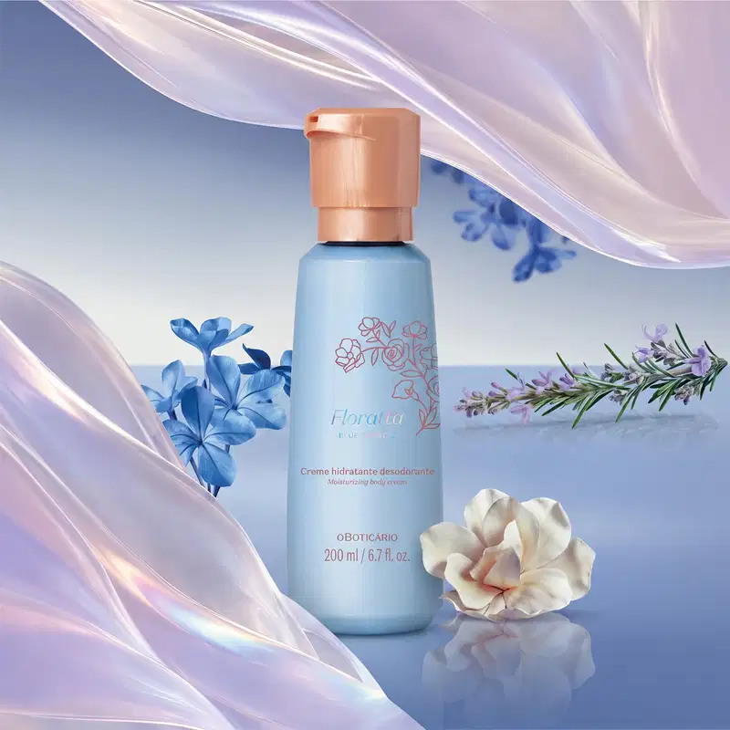Creme Hidratante Desodorante Corporal Floratta Blue Crystal 200ml