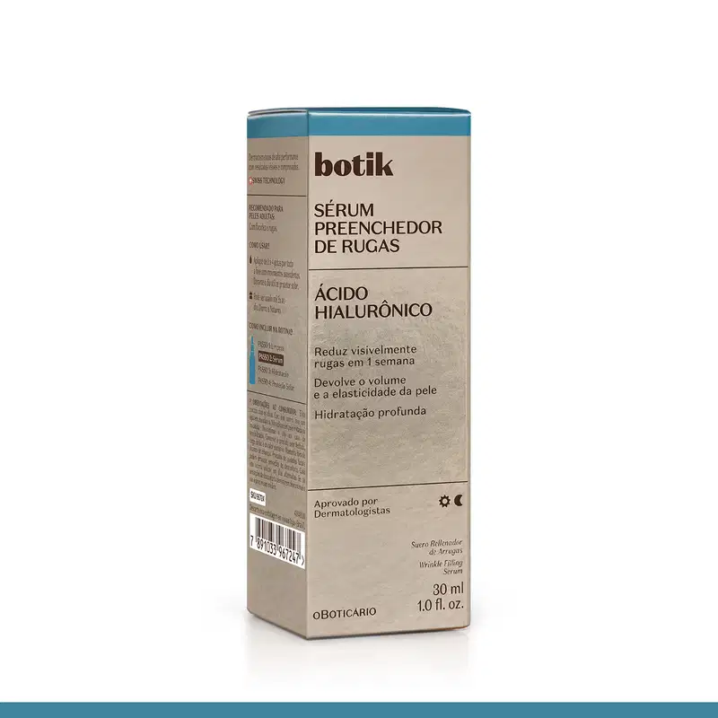 Sérum Preenchedor De Rugas Botik Ácido Hialurônico 30ml