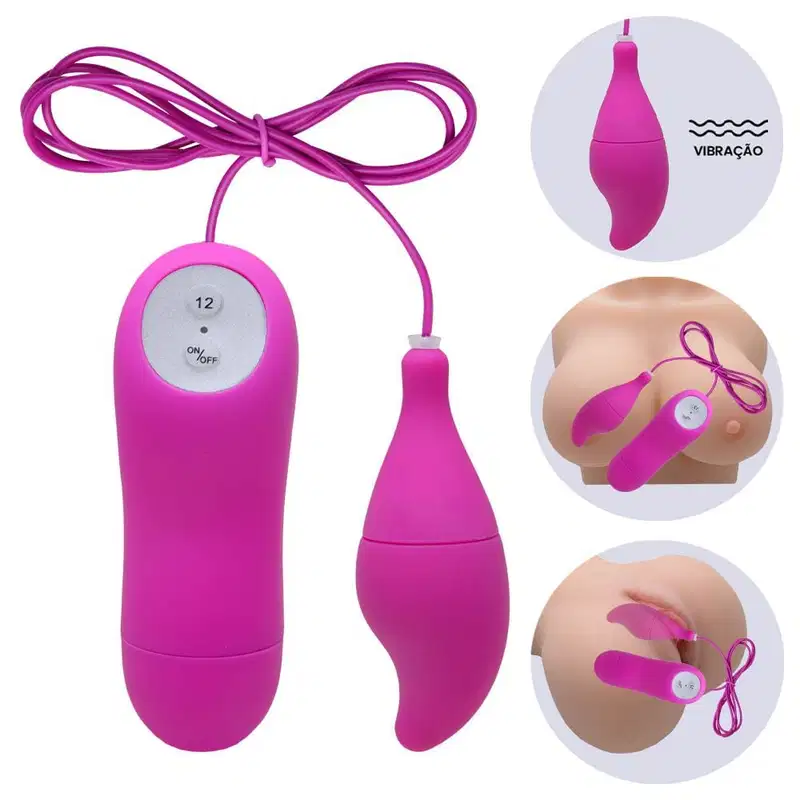 Vibrador Cápsula Vibratória 12 Funções Shell 4 Sensual Love