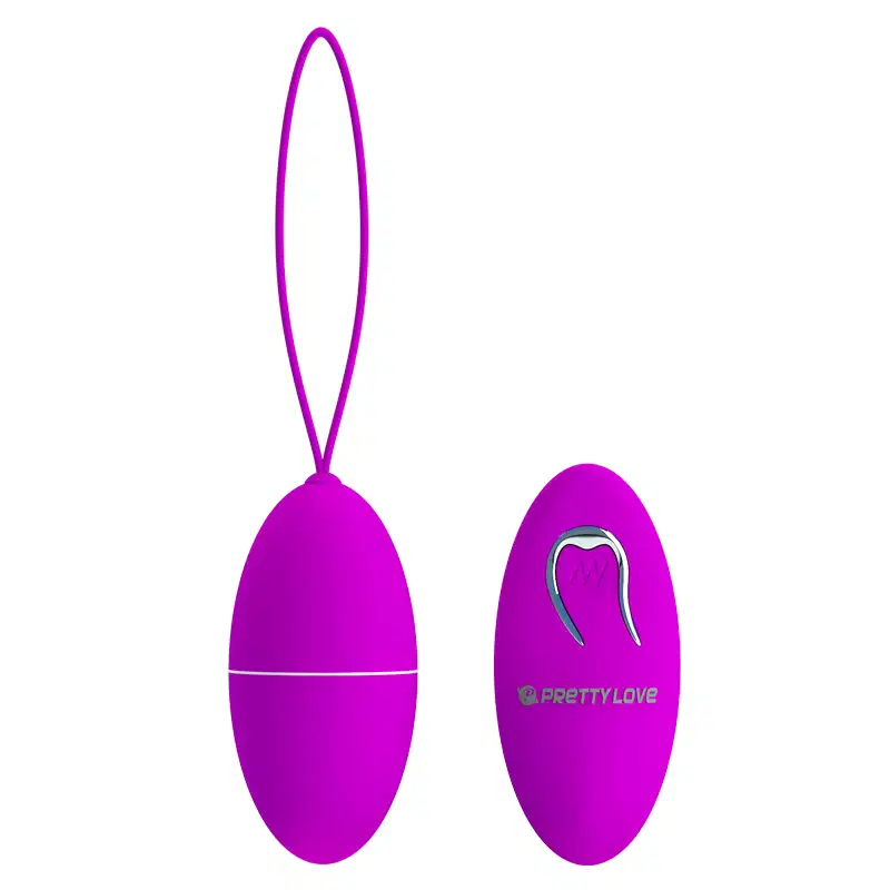 Vibrador bullet em silicone com 12 modos de vibração e controle remoto sem fio - pretty love joanne | 7,5 x 3,5 cm