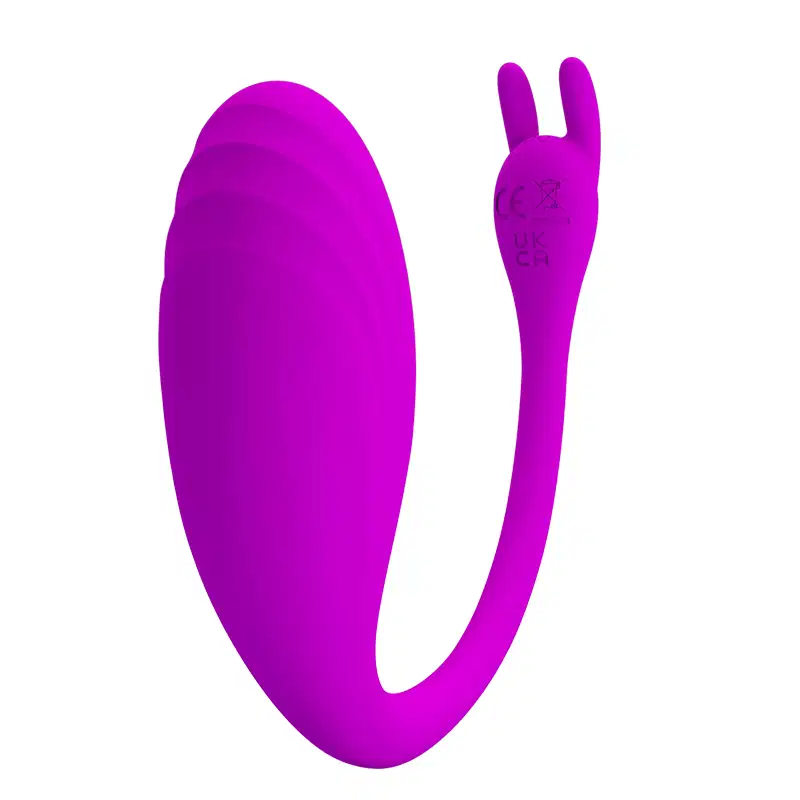 Bullet Recarregável em silicone com 12 modos de vibrações e controle remoto via app - Pretty love Catalina