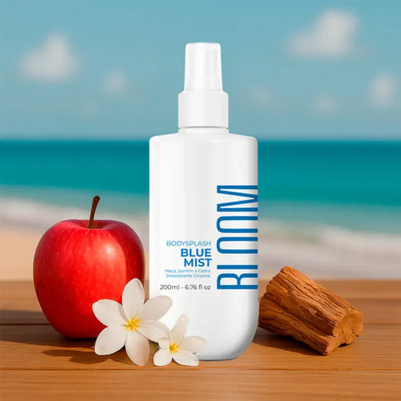 Body Splash Blue Mist Masculino - Deo Colônia - Bloom - 200 Ml - Spray