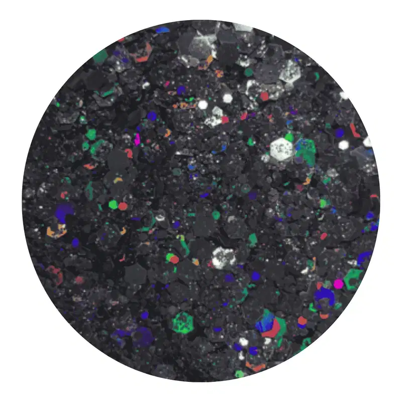 Glitter Holográfico Flocado MidNight 3g