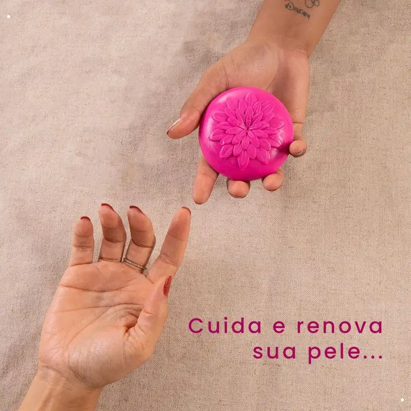 Sabonete em Barra Corporal Rosativ Antiestrias 90g Abelha Rainha REF 3096