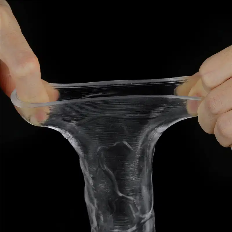 Capa Peniana Extensora Transparente em Jelly 19cm x 4cm TPE Lovetoy 13,5cm Penetrável