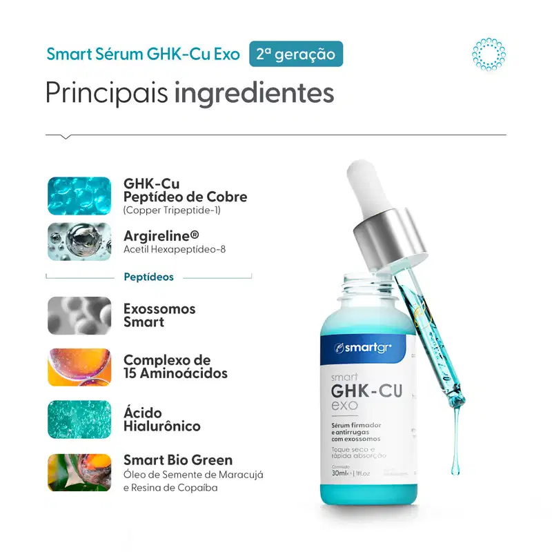 Sérum Smart GHK-CU Exo 2º Geração - 30 ml | Smart GR