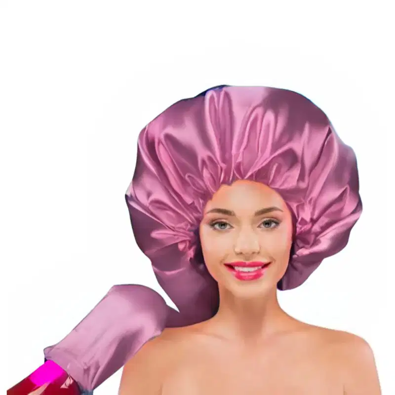 Kit 1 Touca Difusora de Cetim e 1 Touca de Cetim Dupla Face