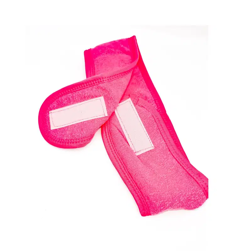 Faixa Atoalhada Com Velcro para Maquiagem ou Skincare