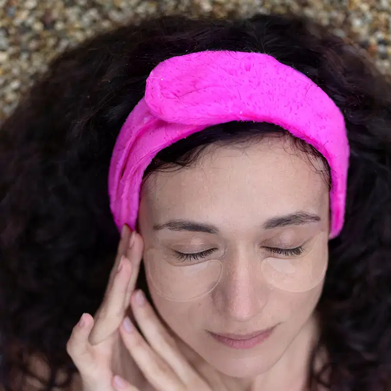 Faixa Atoalhada Com Velcro para Maquiagem ou Skincare
