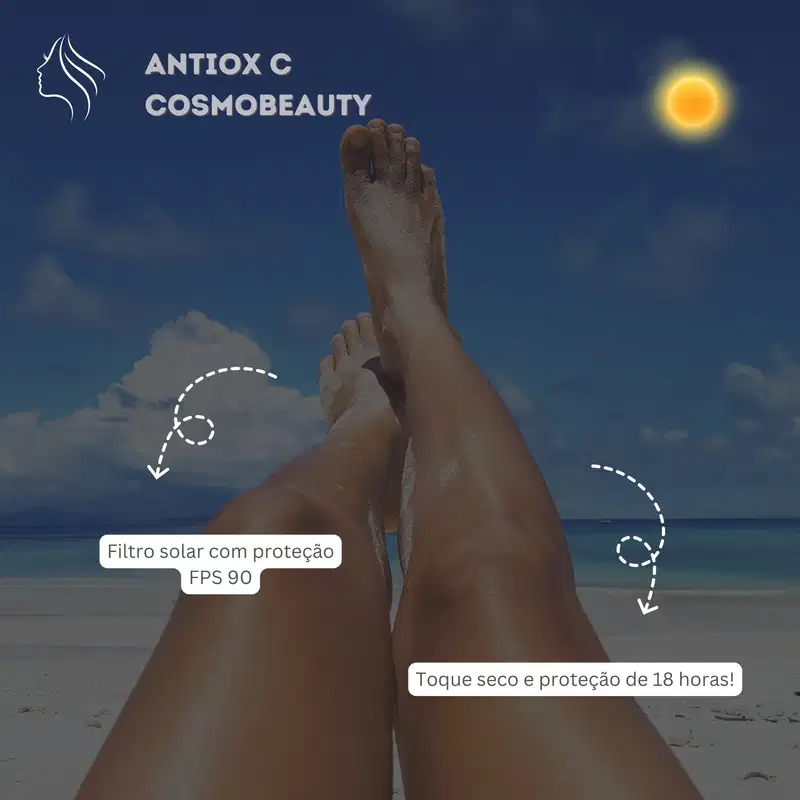 Cosmobeauty AntiOxC Protect FPS 90 - Filtro Solar Facial 50g