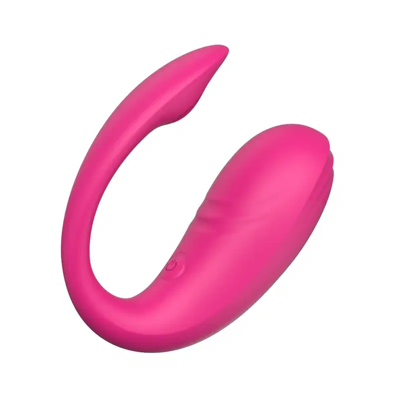 Vibrador Casal Controle Aplicativo Pink 10 Estágios de Vibração Ponto G 20cm x 3,2cm em Silicone Recarregável