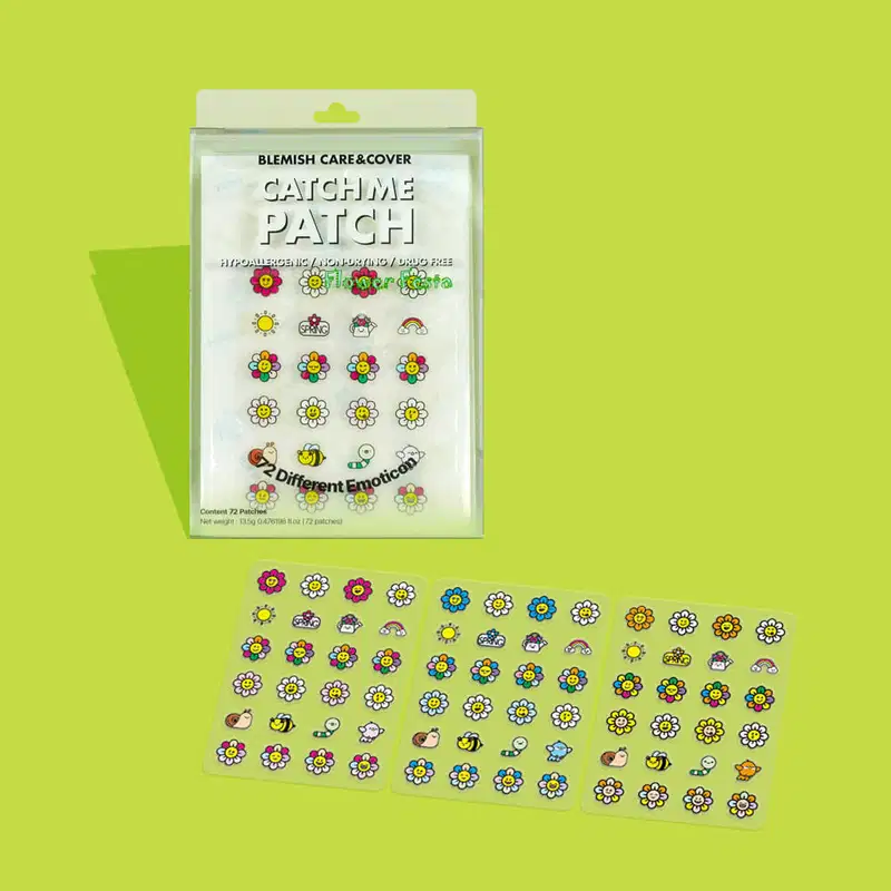 CATCH ME PATCH Adesivo para Acne Flower Fiesta 72un