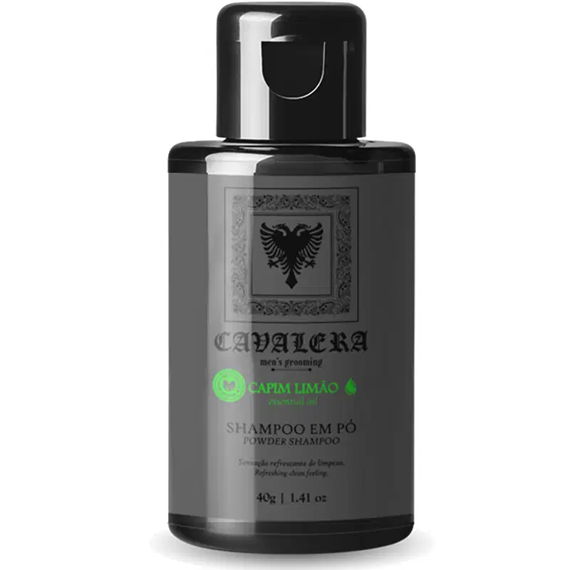 Kit Cavalera Shampoo Em Pó + Pomada Matte Bay Rum 80g