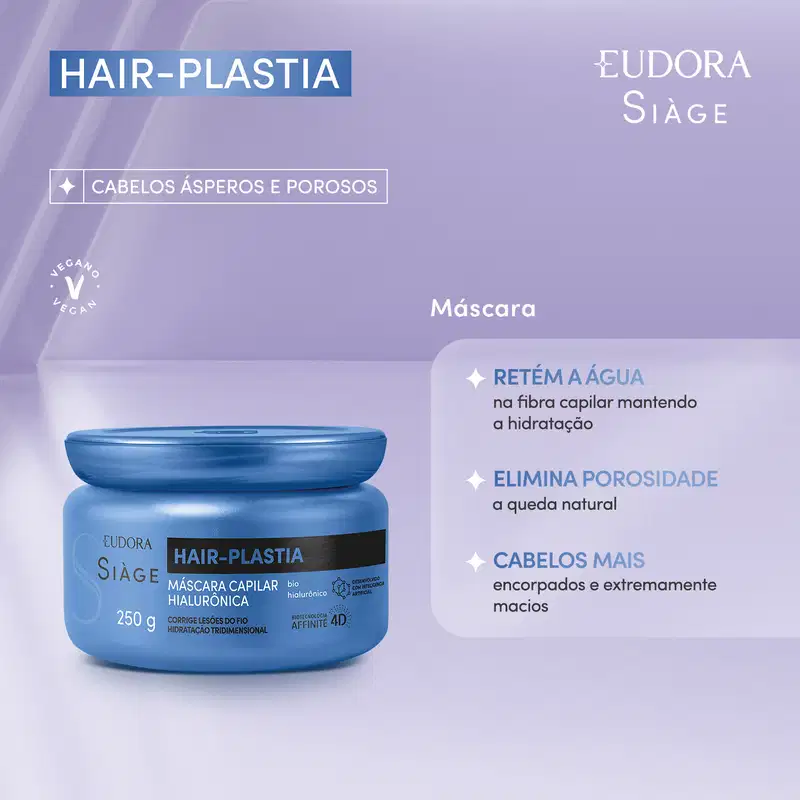 Eudora Siàge Hair-Plastia Máscara Capilar 250g