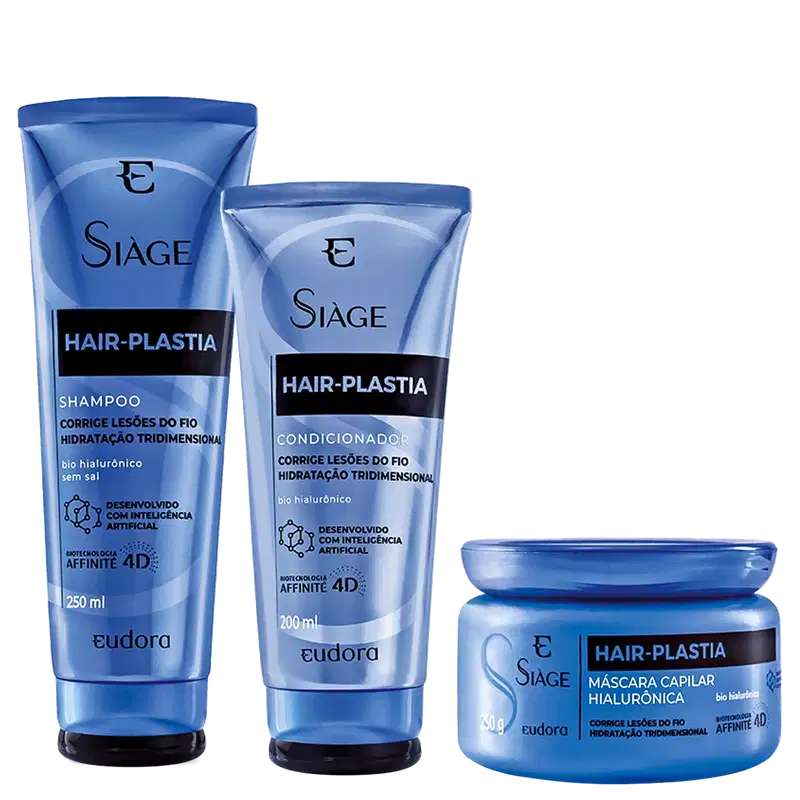 Kit Eudora Siàge Hair-Plastia Trio (3 Produtos)