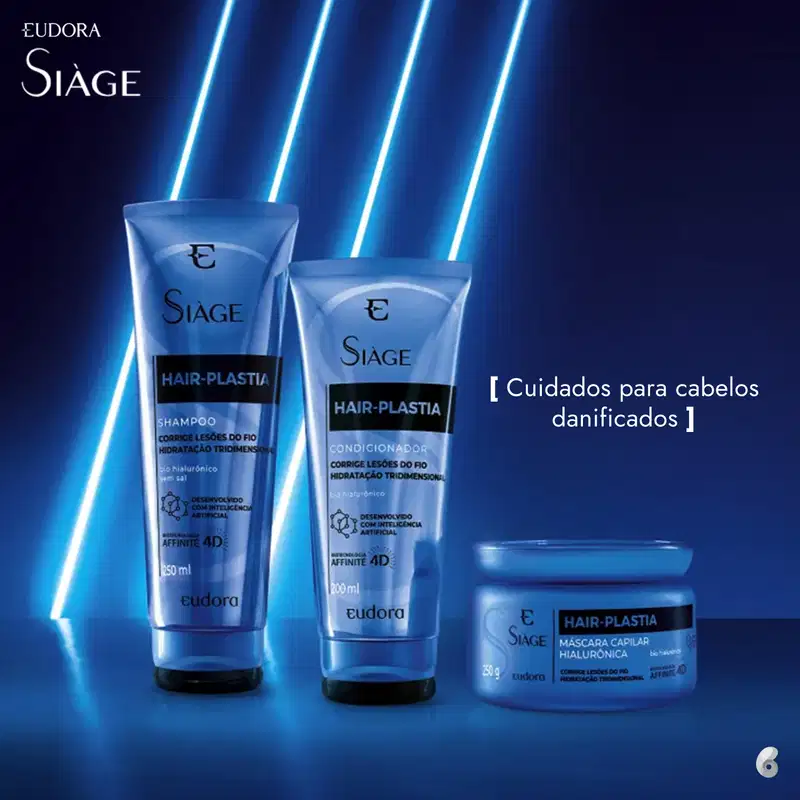 Kit Eudora Siàge Hair-Plastia Trio (3 Produtos)
