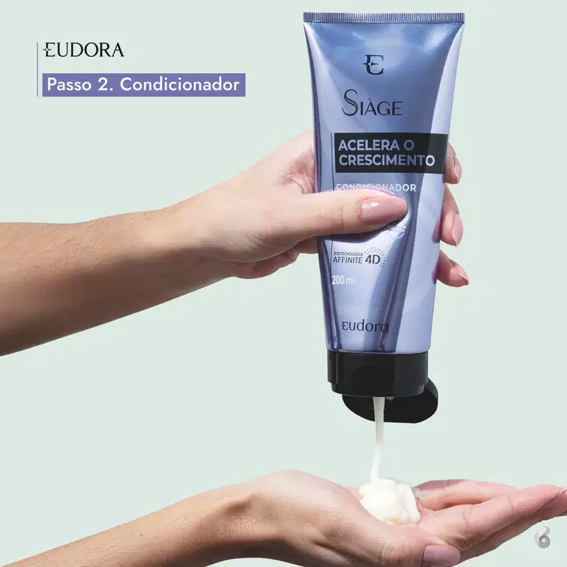 Kit Eudora Siàge Acelera o Crescimento Duo - Shampoo 250ml + Condicionador 200ml