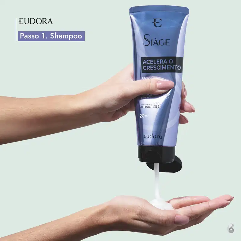 Kit Eudora Siàge Acelera o Crescimento Duo - Shampoo 250ml + Condicionador 200ml