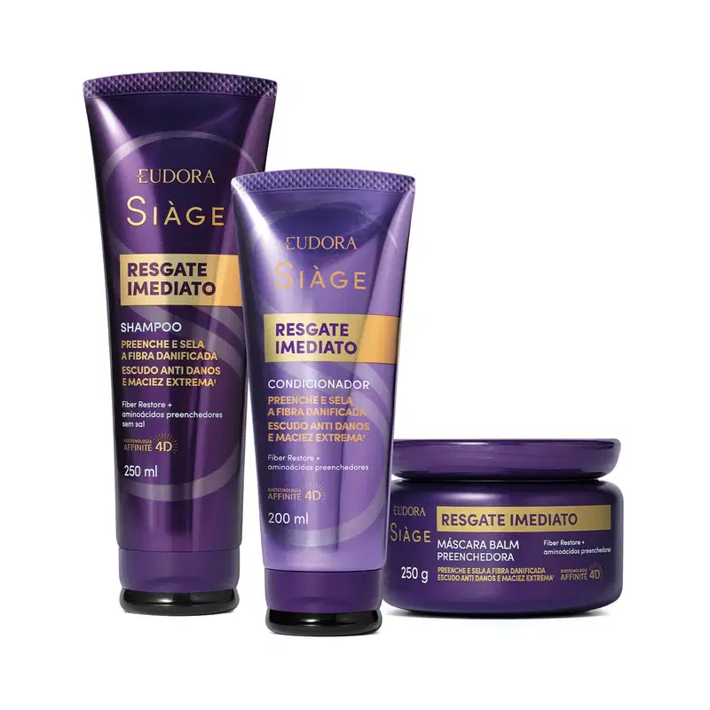Kit Eudora Siàge Resgate Imediato Trio (3 Produtos)