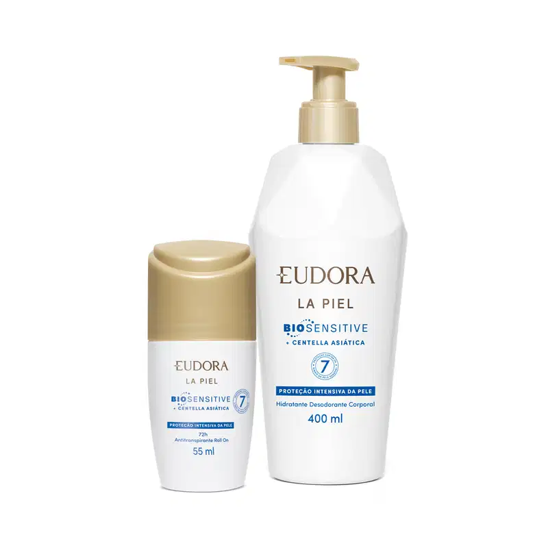 Combo La Piel Biosensitive : Hidratante Corporal 400ml + Antitranspirante 55ml