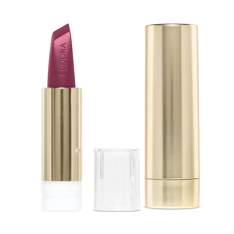Combo Sofisticada e Autêntica: Batom Rosa 3,4g + Case Dourado