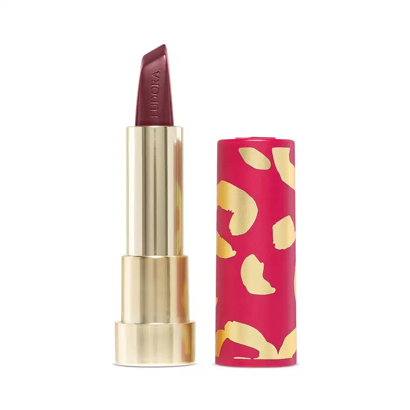 Combo Glamourosa e Cheia de Atitude: Batom Vinho 3,4g + Case Rosa