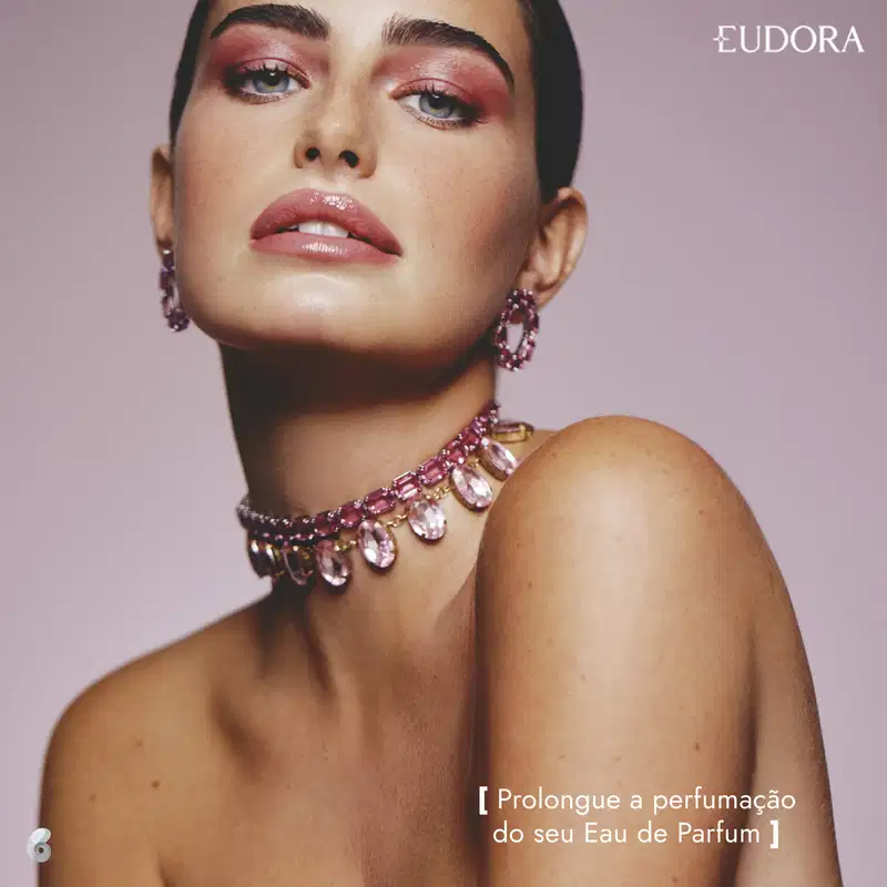 Conjunto Rosé Eudora Feminino - Eau de Parfum 75ml + Creme Desodorante Hidratante Corporal 250g