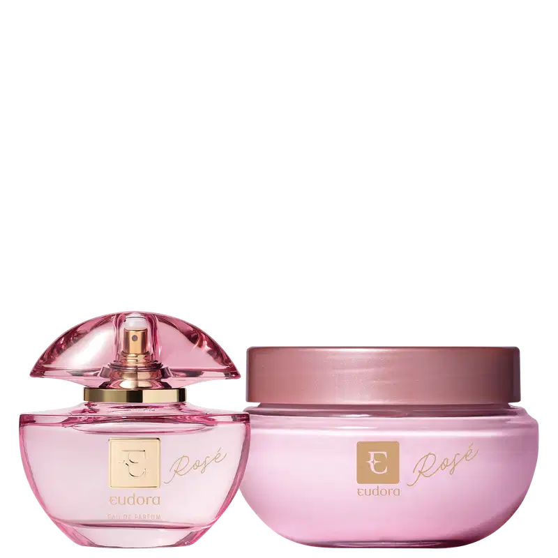 Conjunto Rosé Eudora Feminino - Eau de Parfum 75ml + Creme Desodorante Hidratante Corporal 250g