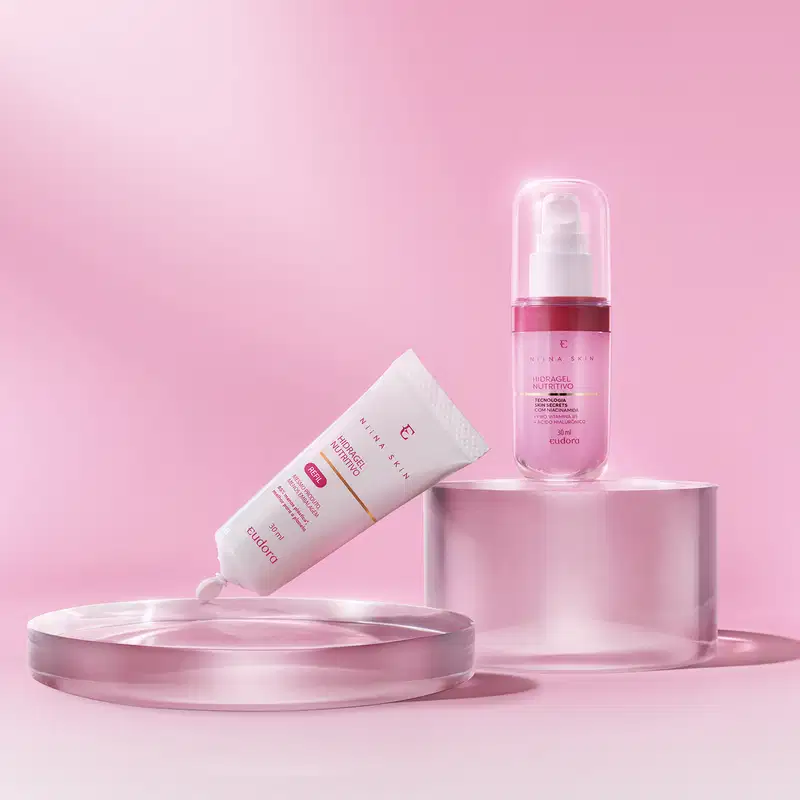 Combo Niina Secrets Skin: Hidragel Nutritivo 30ml + Refil 30ml