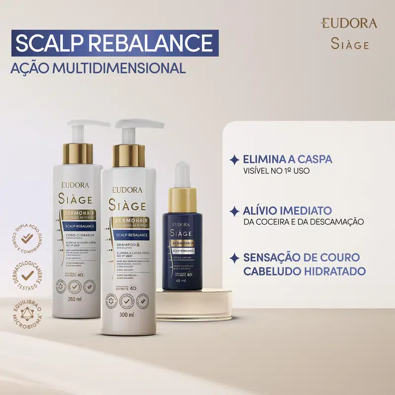 Combo Siàge Scalp Rebalance (3 itens)