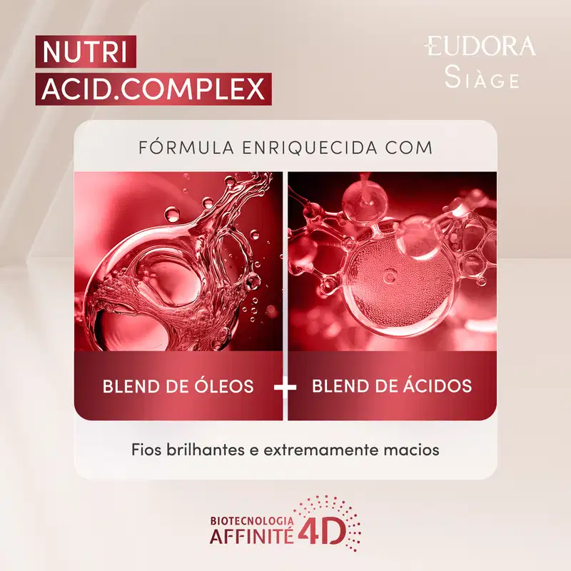 Combo Siàge Nutri Acid.Complex: Shampoo 250ml + Condicionador 200ml