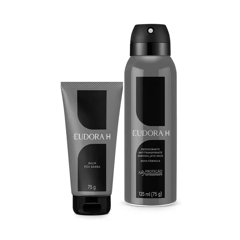 Combo Eudora H:  Gel pós Barba 75g + Desodorante Antitranspirante Aerossol 125ml
