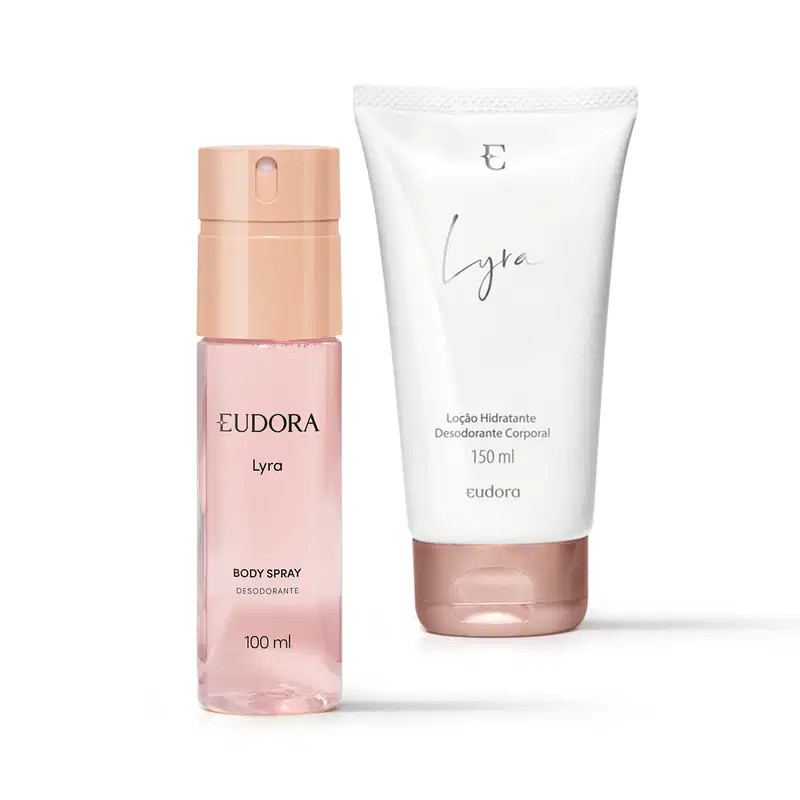 Combo Lyra: Loção Hidratante Corporal 150ml + Desodorante Body Spray 100ml