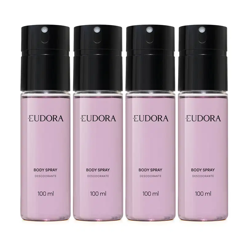 Combo Body Spray Eudora (4 itens)