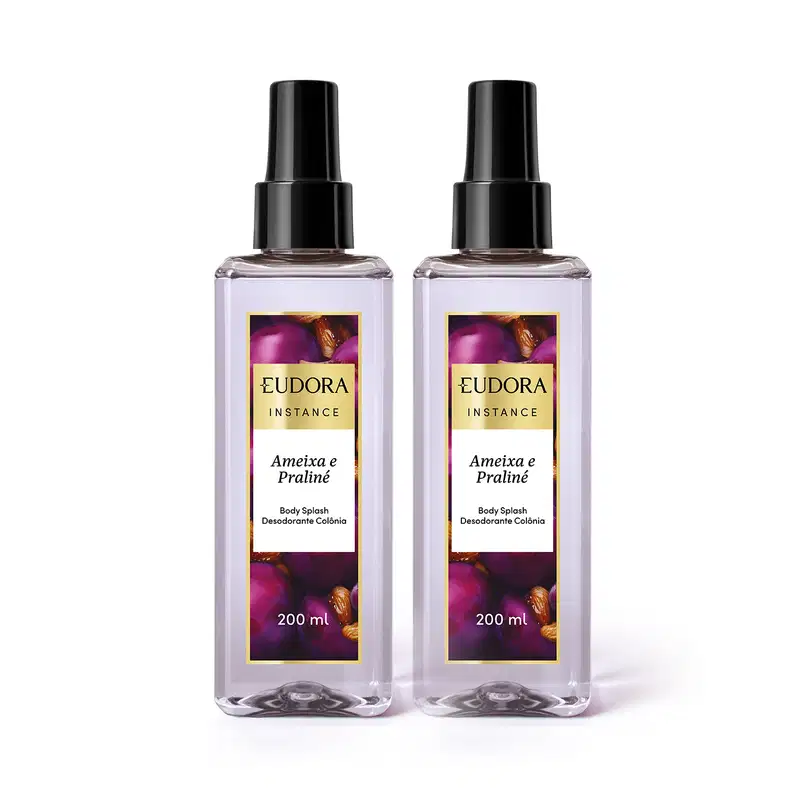 Combo Instance: Body Splash Desodorante Colônia Ameixa e Praliné 200ml (2 unidades)