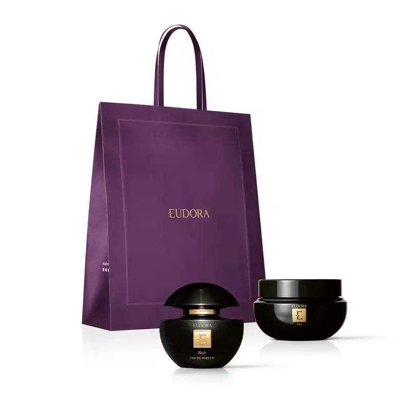 Combo Presente Eudora Noir: Eau de Parfum 75ml + Creme Hidratante 250g + Sacola