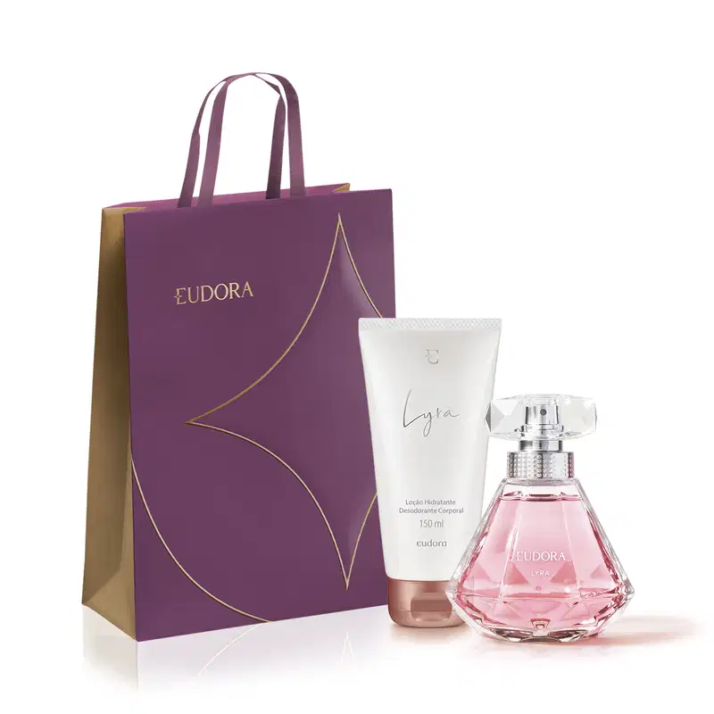 Combo Lyra: Desodorante Colônia 75ml + Loção Corporal 150ml + Sacola