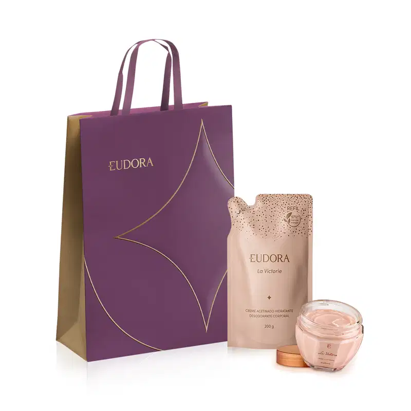 Combo La Victorie: Creme Acetinado 250g + Refil Creme 200g + Sacola