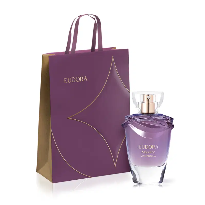 Combo Magnific Violet Dahlia: Desodorante Colônia 75ml + Sacola