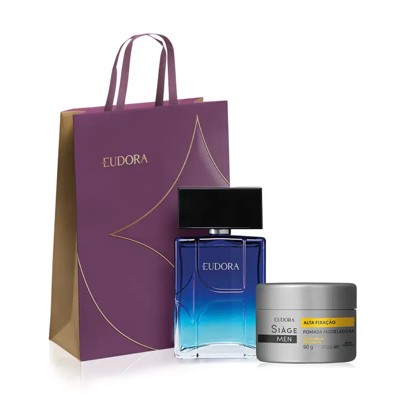 Combo Men: Eudora H Flow Desodorante Colônia 100ml + Pomada Siàge Men 90g + Sacola