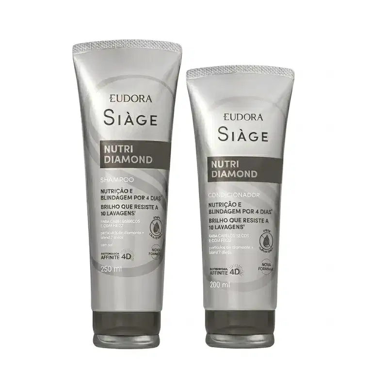 Combo Siàge Nutri Diamond: Shampoo 250ml + Condicionador 200ml